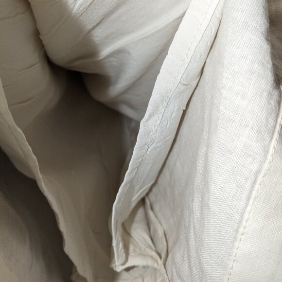 WEEKEND LA Arlo Linen Pants Womens Large Cream White Lounge Pockets Neutral Cozy - Picture 11 of 15